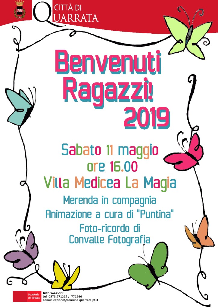 benvenuti ragazzi 2019